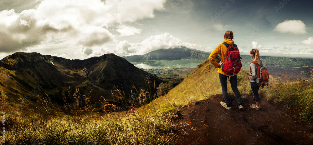 Obraz premium Hikers