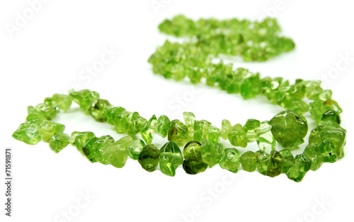 фотографія olivine semiprecious beads necklace