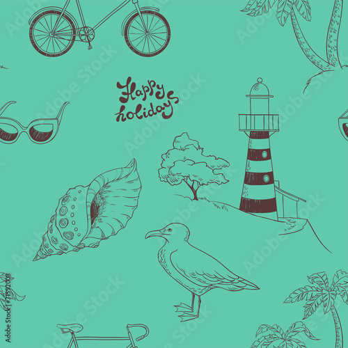 seamless background. Happy holidays