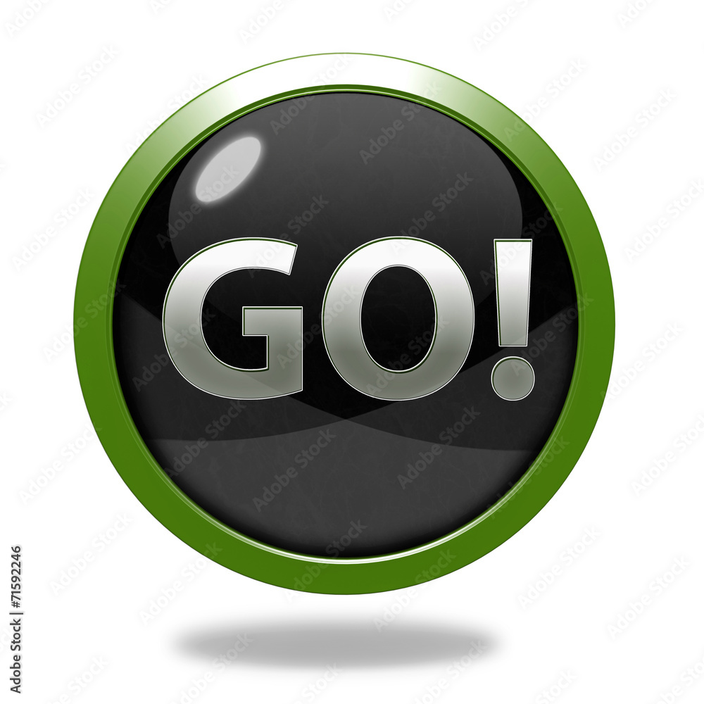 go circular icon on white background go circular icon on white background