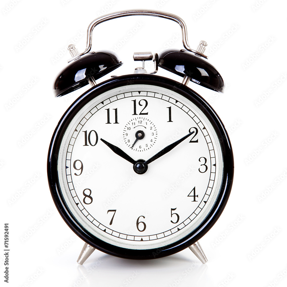 Black alarm clock Black alarm clock