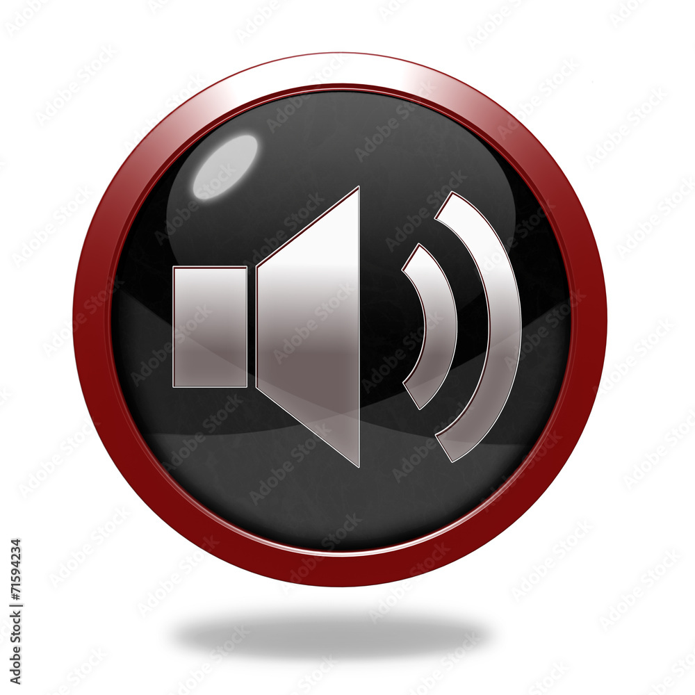 volume circular icon on white background volume circular icon on white background