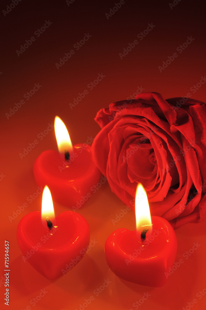 Kerzenherzen