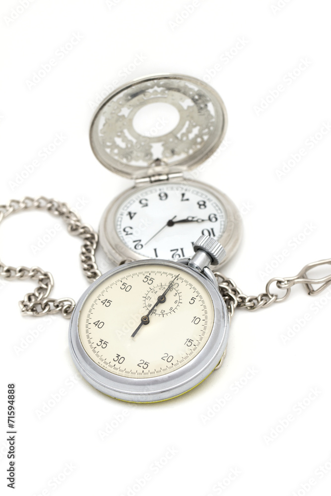 clock on the white background clock on the white background