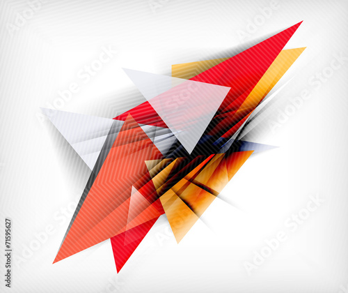 Free Download Color triangles, unusual abstract background - GFXLoad