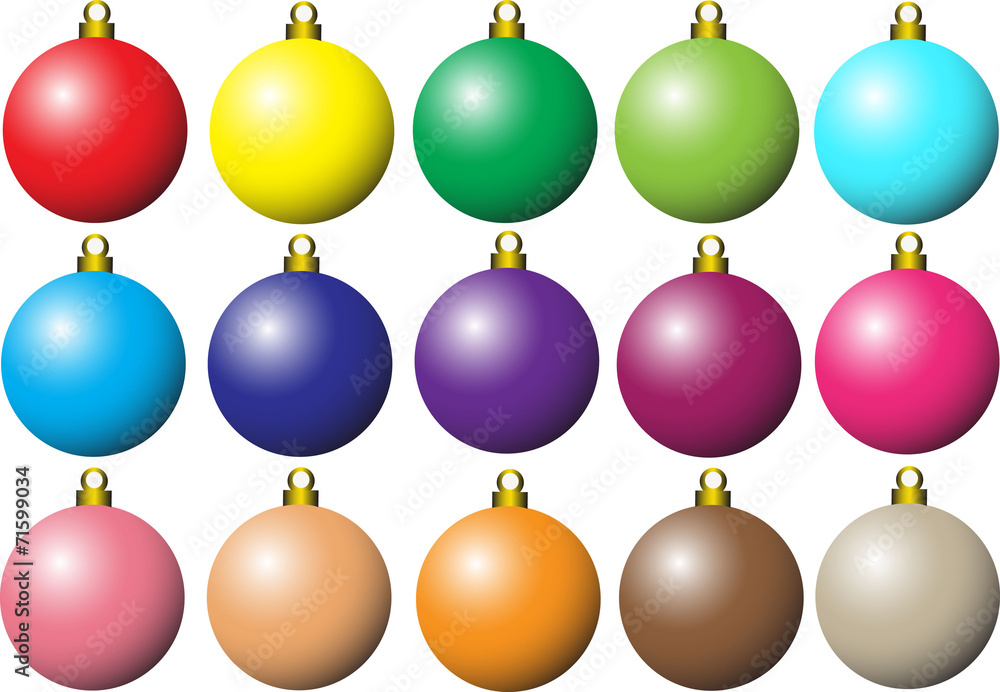 Decorations for Christmas tree