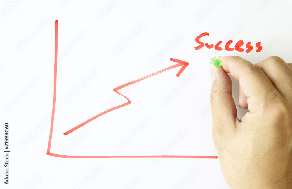 Fototapeta premium Pin the success