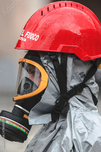 Maschera antigas del vigile del fuoco per la protezione delle vie respiratorie