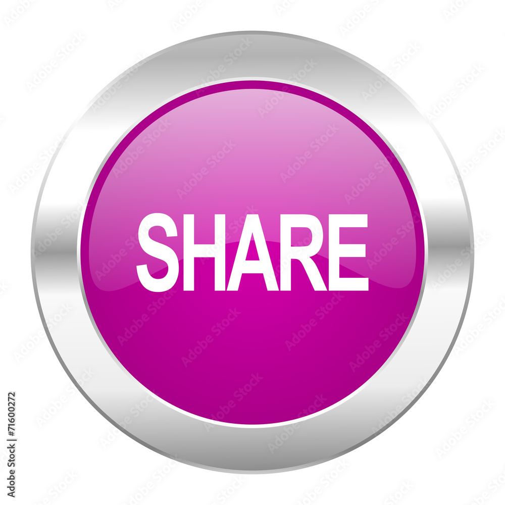 share violet circle chrome web icon isolated