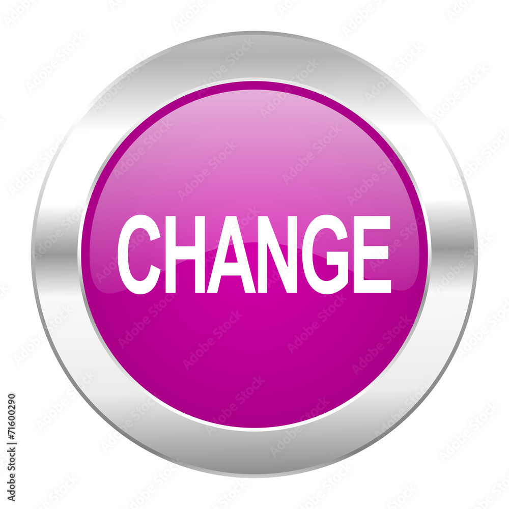 change violet circle chrome web icon isolated change violet circle chrome web icon isolated