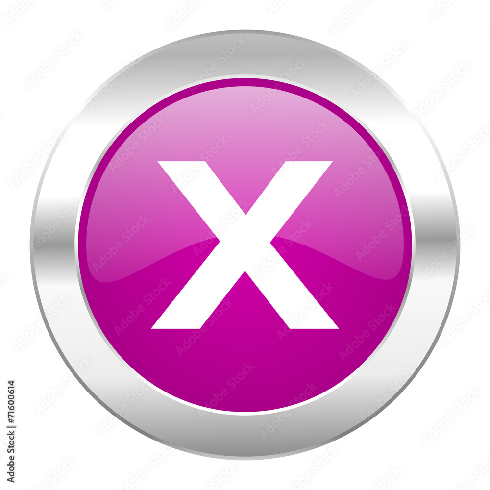 cancel violet circle chrome web icon isolated cancel violet circle chrome web icon isolated