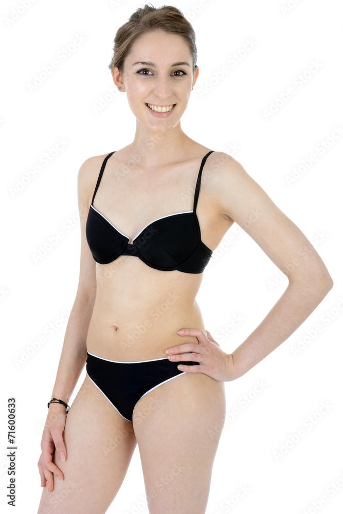 Schlanker Teenager in Bikini nach Diät Stock Photo Adobe Stock