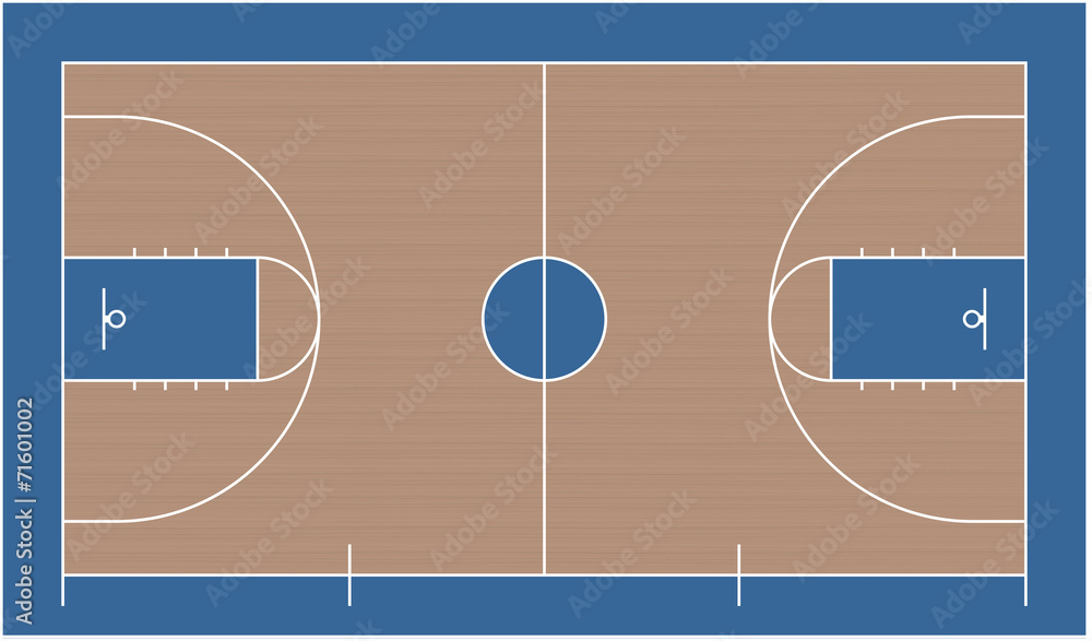 Obraz premium basketball court