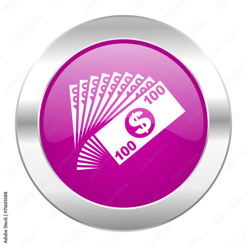 money violet circle chrome web icon isolated money violet circle chrome web icon isolated