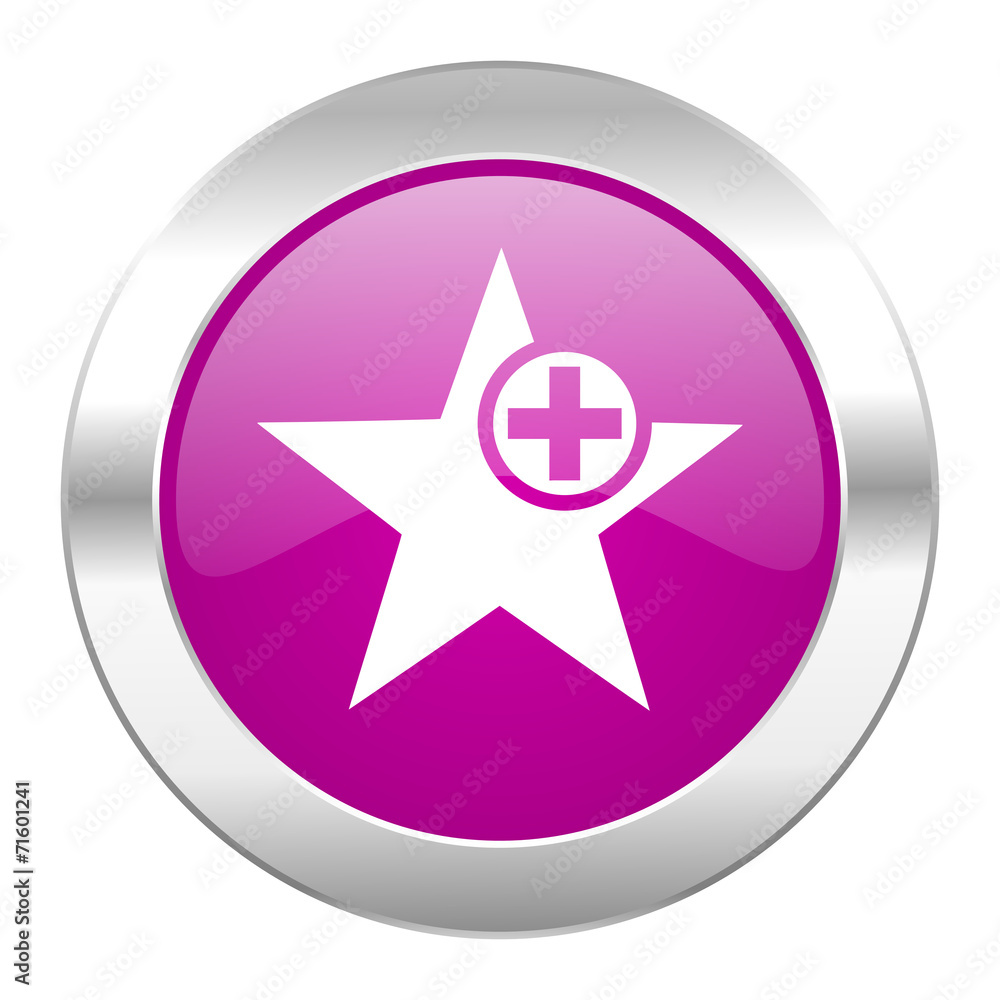 star violet circle chrome web icon isolated star violet circle chrome web icon isolated