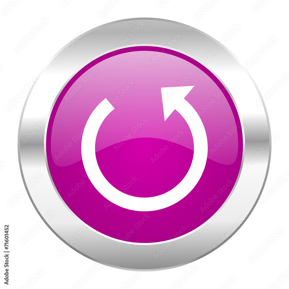 rotate violet circle chrome web icon isolated rotate violet circle chrome web icon isolated