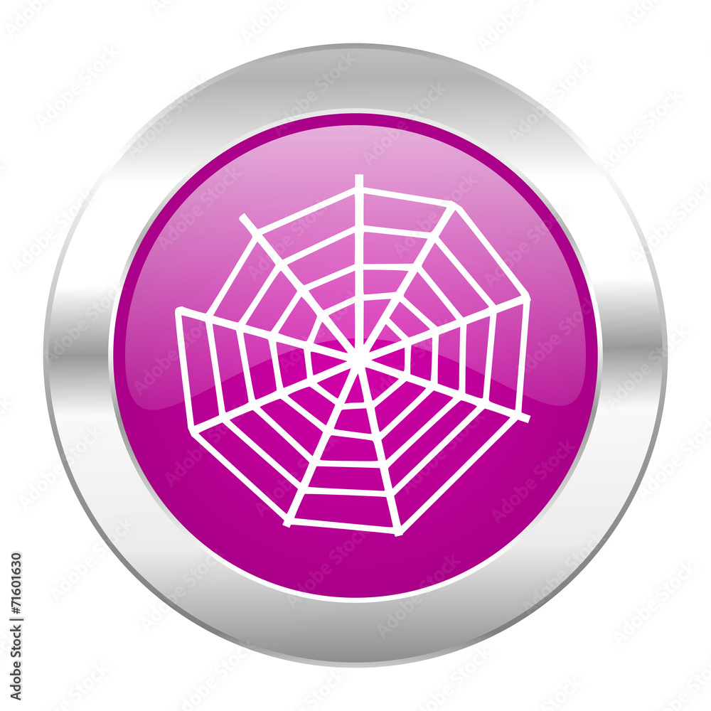 spider web violet circle chrome web icon isolated spider web violet circle chrome web icon isolated