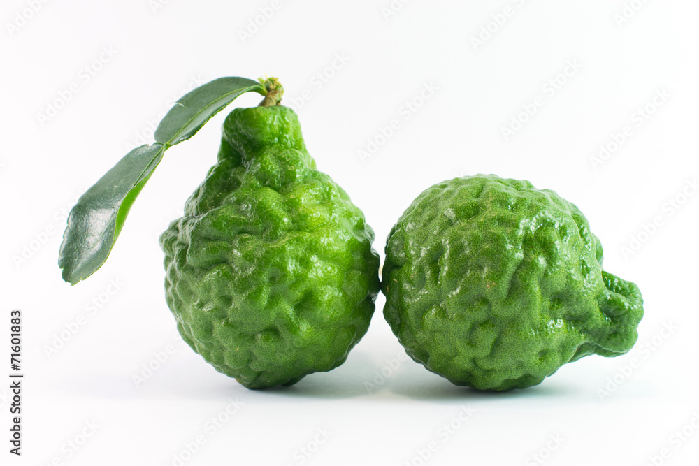 Bergamot on white background Bergamot on white background