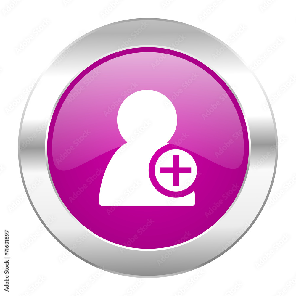 add contact violet circle chrome web icon isolated add contact violet circle chrome web icon isolated