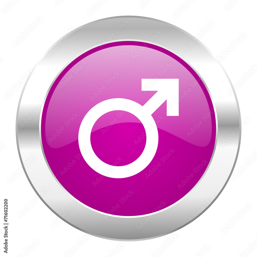 male violet circle chrome web icon isolated male violet circle chrome web icon isolated