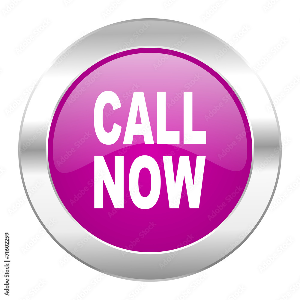 call now violet circle chrome web icon isolated call now violet circle chrome web icon isolated