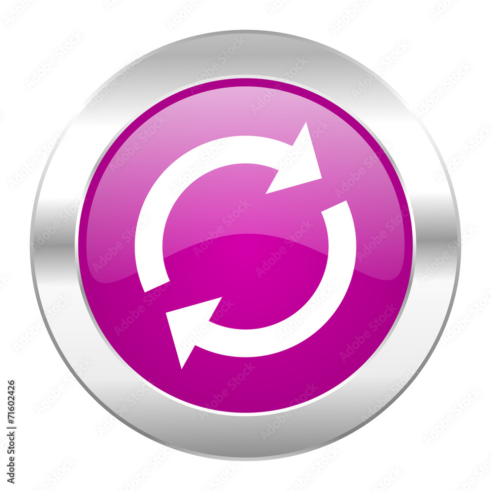 reload violet circle chrome web icon isolated reload violet circle chrome web icon isolated