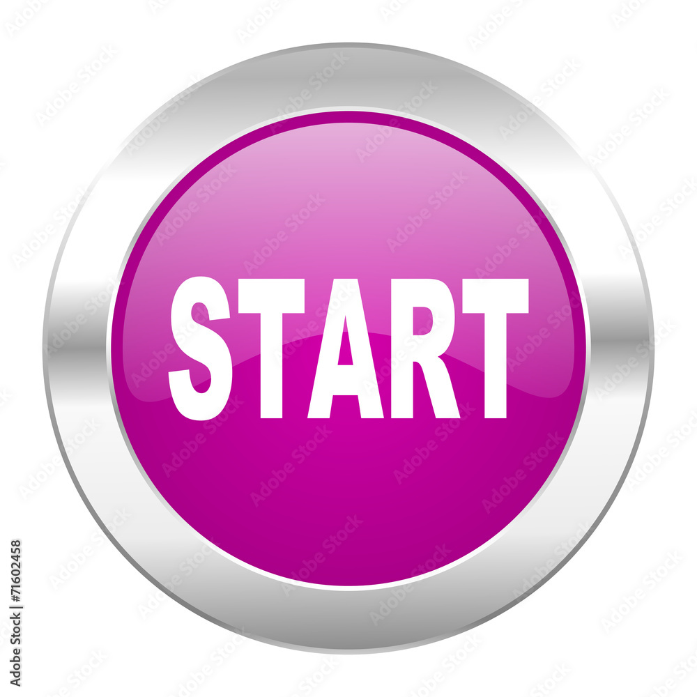 start violet circle chrome web icon isolated start violet circle chrome web icon isolated