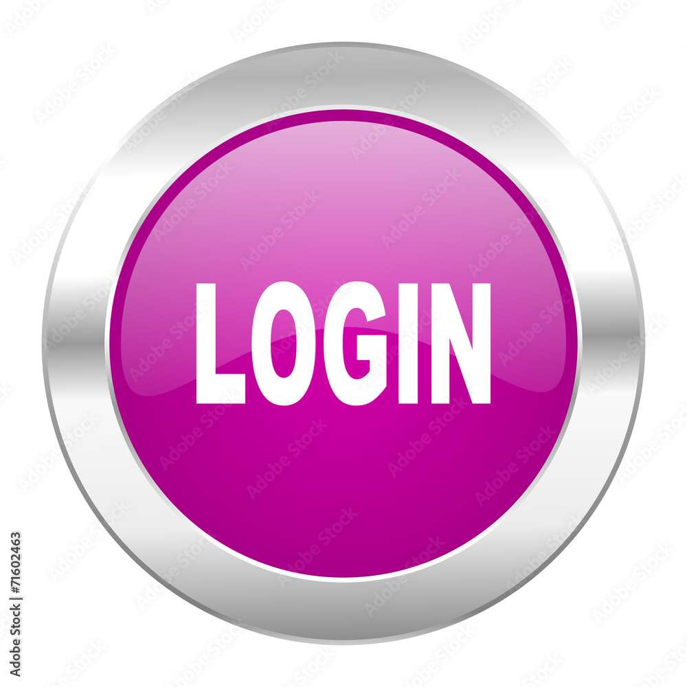 login violet circle chrome web icon isolated login violet circle chrome web icon isolated