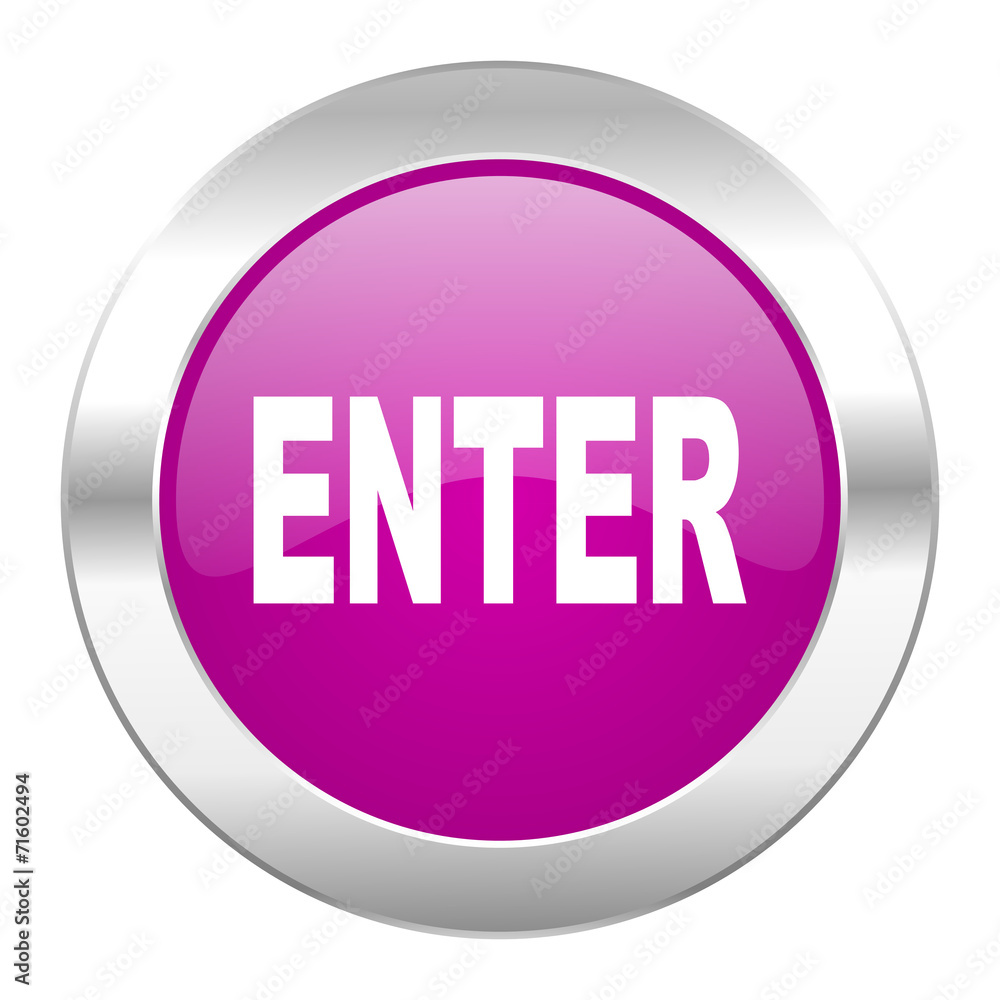 enter violet circle chrome web icon isolated enter violet circle chrome web icon isolated