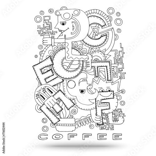 Doodle element with concept of a creative idea.