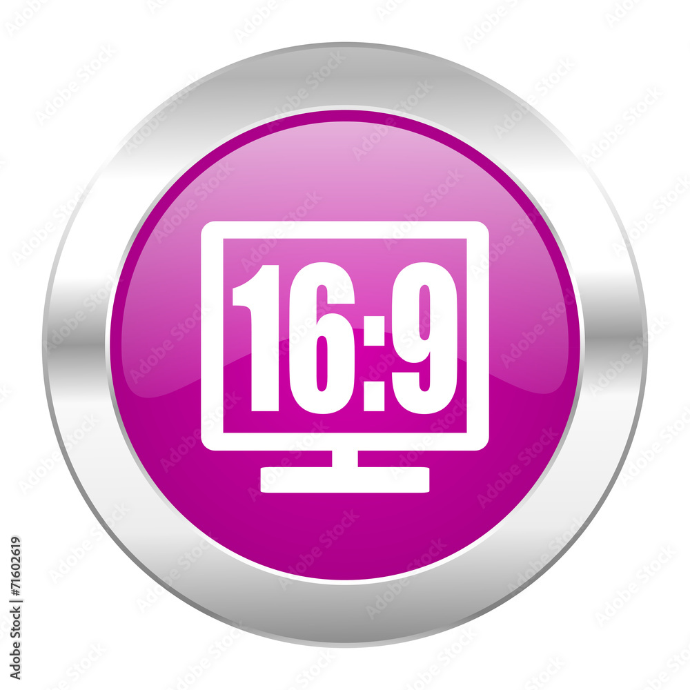 16 9 display violet circle chrome web icon isolated 16 9 display violet circle chrome web icon isolated