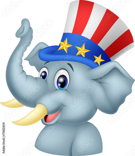 Republican Elephant Cartoon Character