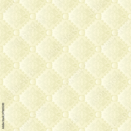 creamy pattern seamless or background with ornaments