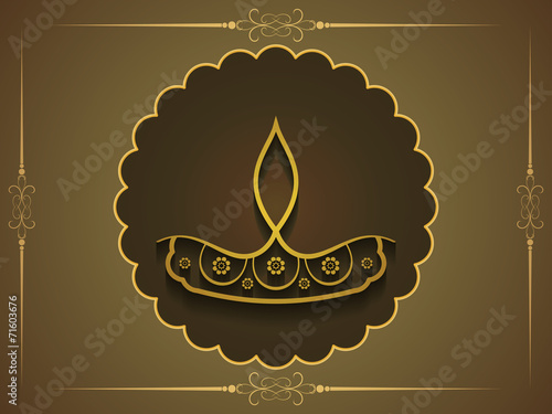 Elegant background design for Diwali festival