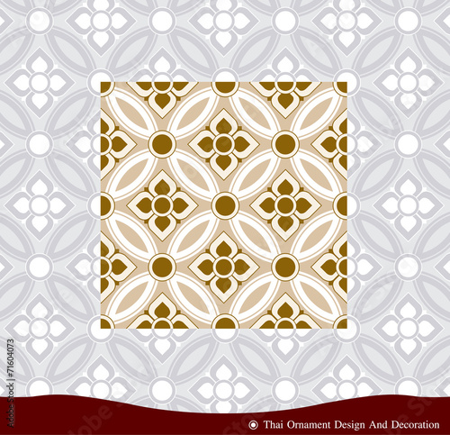 Vector of Thai Ornament and Pattern