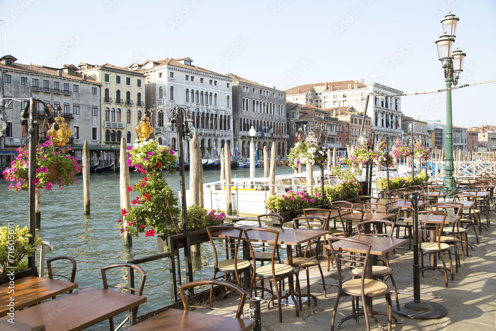 Vacant restaurant in Venice