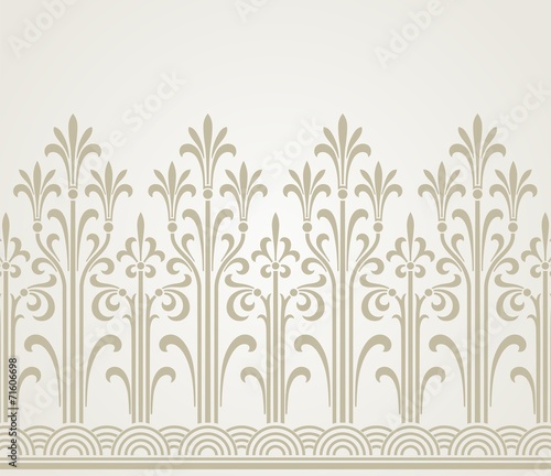 wedding card design, paisley floral pattern , India
