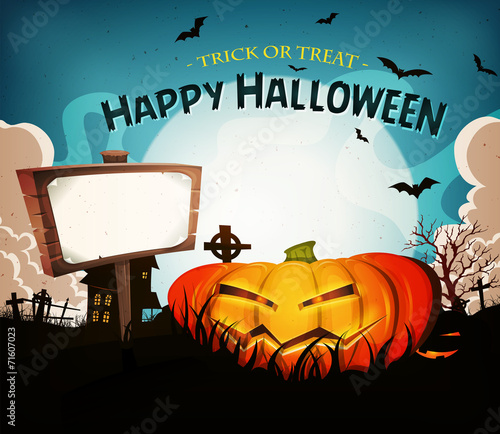 Halloween Holidays Landscape Background