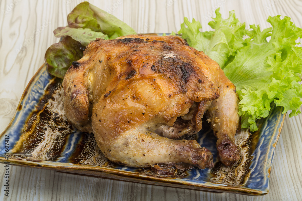Roasted chicken