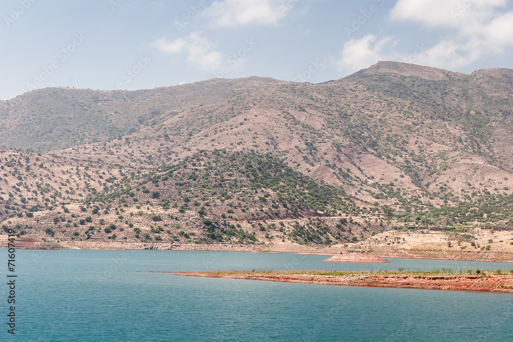 Lake among the mountains, Morocco Lake among the mountains, Morocco