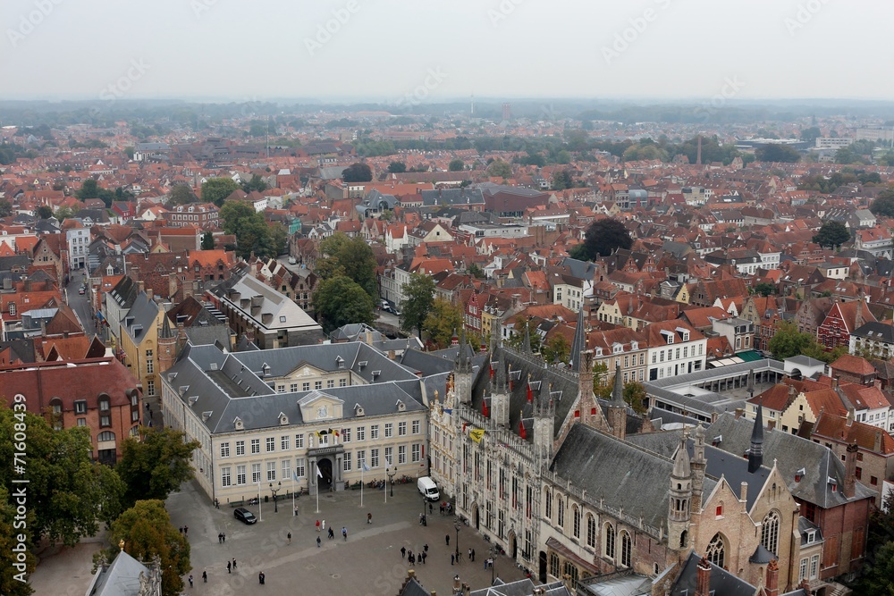 View of Bruges from Belfry Tower (Belfort)