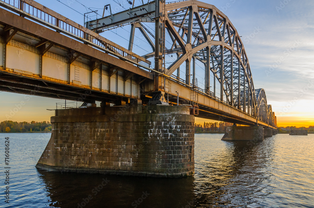 Railroad Bridge in Riga Railroad Bridge in Riga