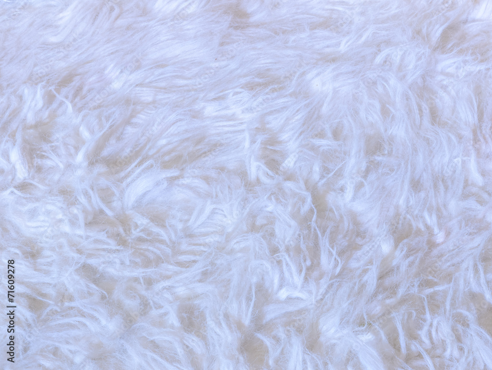White faux fur texture background White faux fur texture background
