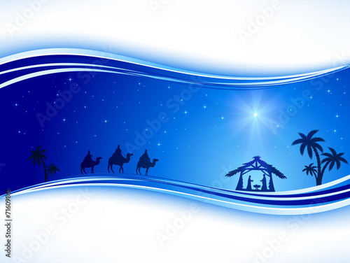 Christmas background with star