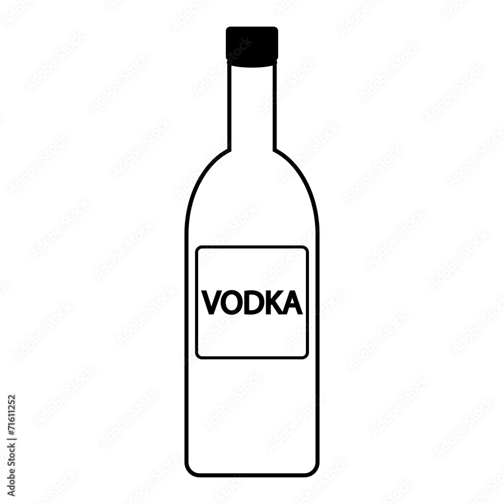 Vodka bottle icon