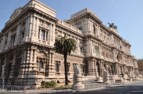 Przepiękny widok Sądu Najwyższego Kasacyjnego w Rzymie, Wlochy