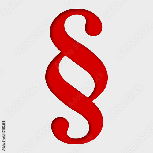 Paragraphzeichen in rot