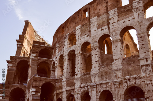 Retro look Colosseum Rome photo