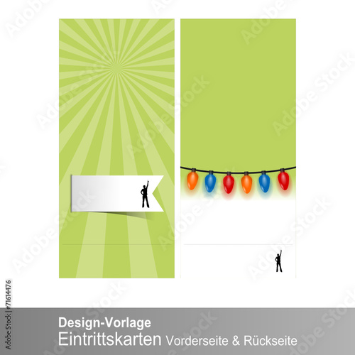 design vorlage eintrittskarten I