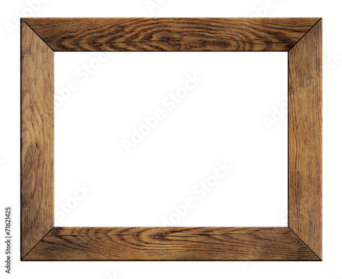 old wood frame isolated